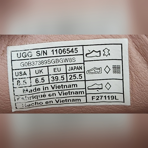 UGG Jass Pink Suede Sneaker Loafers Women's Size 8.5 - Picture 9 of 9